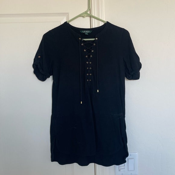 Women’s lace up tshirt - Picture 1 of 2